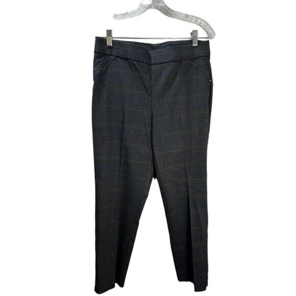 NEW Womens Briggs Plaid Pull On Pants Size 8 - Picture 1 of 5